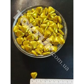Посипка Серця шоколадні, золото, 25г, Італія