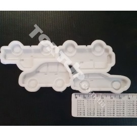 Авторський силіконовий молд для льодяників Машинки 4шт, 5.5см та 6см