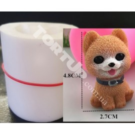 Силіконовий молд 3D Собачка №2 висота 4,5см