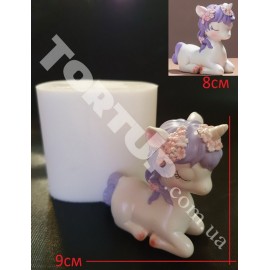 Силіконовий молд 3D Єдиноріг №2 висота 8см ширина 9см