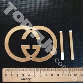 Топер пластиковий бічний Gucci 8см
