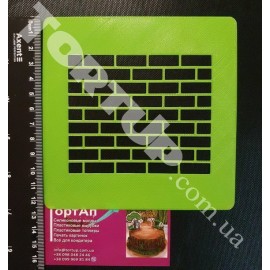 Пластиковий трафарет Цегла, 1цегла 0,6*2см