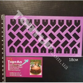 Пластиковий трафарет Протектор шини №1, розмір малюнка 8*16см