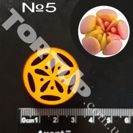 Пластикова насадка №5 вихід 2см, висота 4см, низ 3см