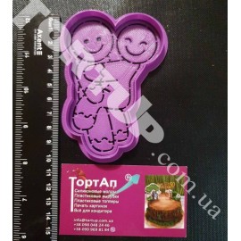 Пластикова вирубка+трафарет Камасутра №2, 10см