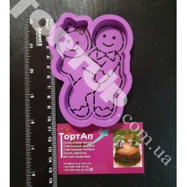Пластикова вирубка+трафарет Камасутра №4, 10см