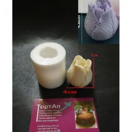 Силіконовий молд 3D Тюльпан №2 3*5см