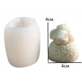 Силіконовий молд 3D Баранчик №2, висота 4см