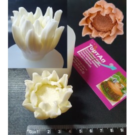 Силіконовий молд 3D Соняшник №3(бутон) ширина 4 см, висота 4.5см