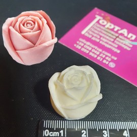 Силіконовий молд 3D Троянда №10 висота 2см, ширина 2см