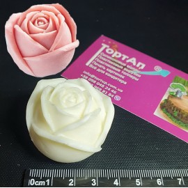 Силіконовий молд 3D Троянда №11 висота 3.5см, ширина 3.5см