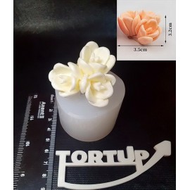 Силіконовий молд 3D Крокус букет 3.5/3.2см