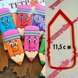 Пластикова вирубка Олівець рівний 11,5см
