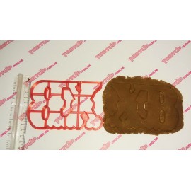 Пластикова вирубка ХВ, 13*8,5см