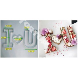 Набор металлических форм I love u