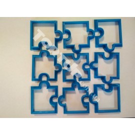 Пластикова вирубка Набір пазлів №1, 1 пазл приблизно 4см*4.5см