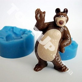 Силіконовий молд 3D ведмідь малий