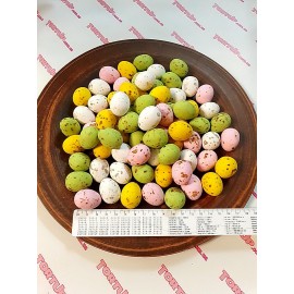 Шоколадні перепелині яйця, Туреччина. Розмір 2.5см, 100г (10-11шт)