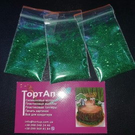 Блестки зелені 100г