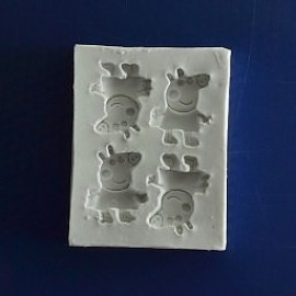 Силіконовий молд Свинка Пеппа 5х6.5 см
